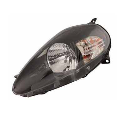 Fiat Grande Punto 05-*Faro Dch Con Reg.Electr Interior Negro