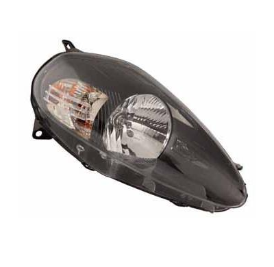 Fiat Grande Punto 05-*Faro Izq Con Reg.Electr Interior Negro