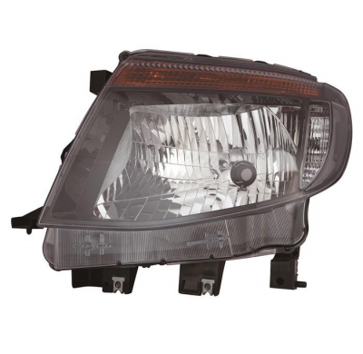 Ford Ranger 13-*Faro Izq Regulacion Manual/Electrica Interior Negro