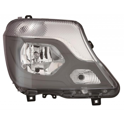 Mercedes Sprinter 14-*Faro Dcon Regulacion Electrica Con Motor Interior Negro H7/H7