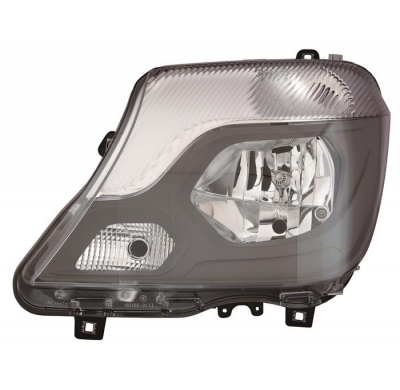 Mercedes Sprinter 14-*Faro Icon Regulacion Electrica Con Motor Interior Negro H7/H7
