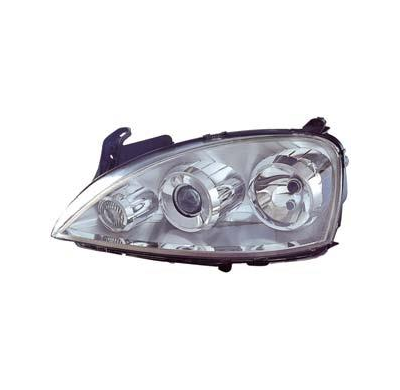 Opel Corsa 03-*Faro Izq C/R Electrica (Con Lupa)