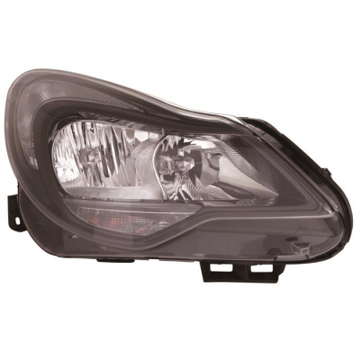 Opel Corsa 2011-*Faro Dch Con Regulacion Electrica Con Motor (Interior Oscuro)