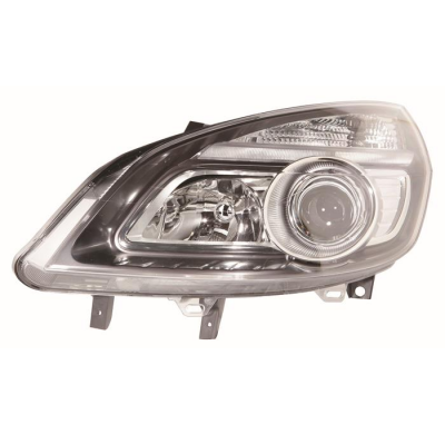Renault Scenic 05-08*faro Izq Con Regulacion Electrica Interior Negro H7/H1