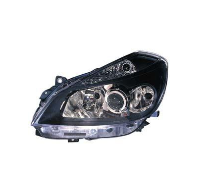 Renault Clio 05-*Faro Izq Con Reg.Electr(Interior Oscuro)H7/H7