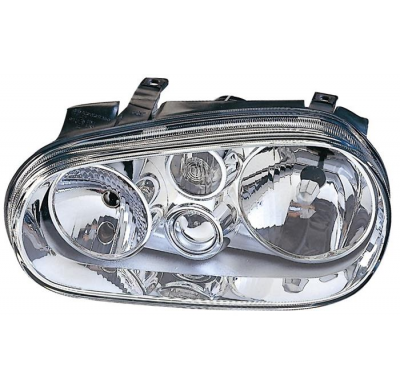 Vw Golf 97-*Faro Izq Con Regulac. S/Agujer Antiniebla