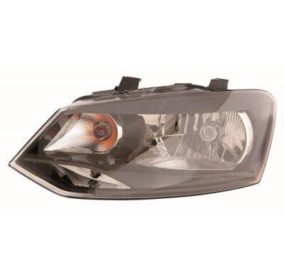 Vw Polo 09-*Faro Izq Con Regulacion Electrica H4 (Interior Negro) Tipo Valeo