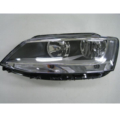 Vw Jetta 11--*Faro Izq Electrico Con Motor Interior Oscuro H7