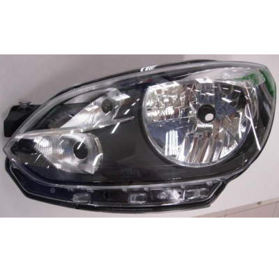 Vw Up 12-*Faro Izq Con Regulacion Electrica (Interior Negro) H4