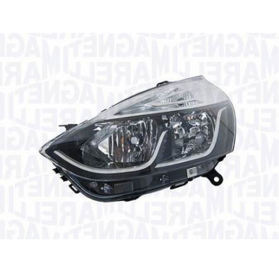 Renault Clio Iv 2016.07-*Faro Izq Con Regulacion Electrica (Interior Cromado) H7/H1 Magneti Marelli