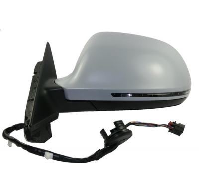 Audi A3 09-*Retrovisor Izq Electrico Calefactado Para Pintar Con Piloto Asferico 8pin (3p)