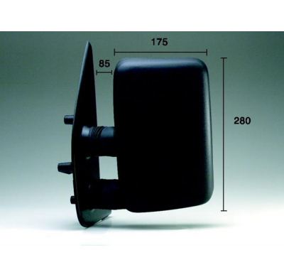 Fiat Ducato 94-*Espejo Izq Brazo Corto