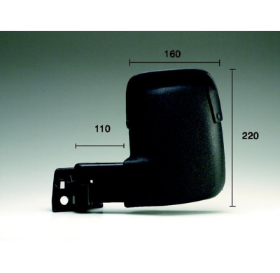 Ford Transit 91-*Espejo Man Izq Br Corto