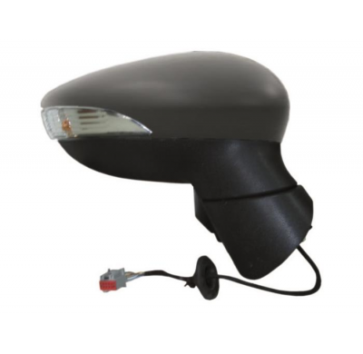 Ford Fiesta 08-*Espejo Dch Electrico Termico Para Pintar Con Piloto Convexo 5pin