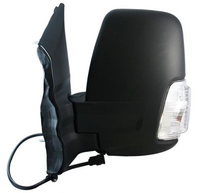 Ford Transit 14-*Retrovisor Izq Electrico Calefactado Abatible Electricamente Con Con Piloto Blanco Brazo Corto 8pin