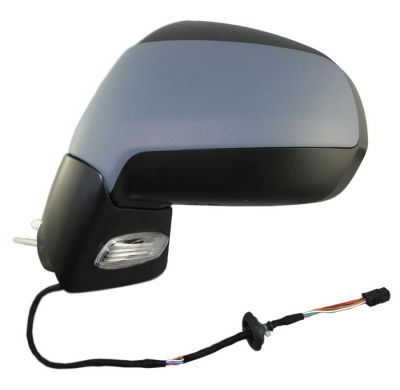Peugeot 3008/5008 09-*Espejo Izq Electrico Termico Con Piloto Para Pintar Convexo 6 Pines