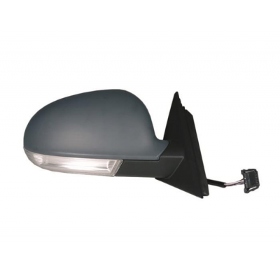 Vw Passat 03-*Retrovisor Dch Electrico.Calefactado.Para Pintar Con Piloto Convexo