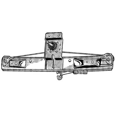 Opel Corsa 06-* Elevalunas Manual Trasero Dch