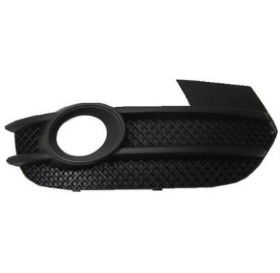 Rejilla Dch Paragolpes Granulado Negra Con Agujero Antiniebla Q3 11>