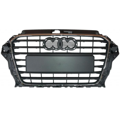 Audi A3 13-*Rejilla Para Pintar Con Moldura Cromada