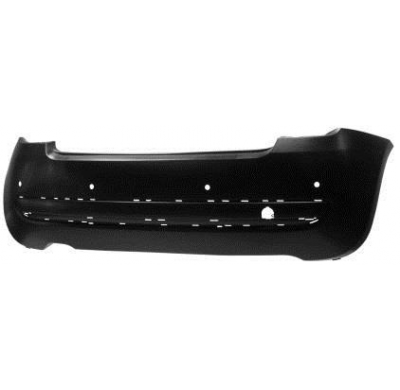 Fiat 500 07-*Paragolpes Trasero Para Pintar Con Agujeros Para Moldura Y Con 4 Agujeros Para Sensor