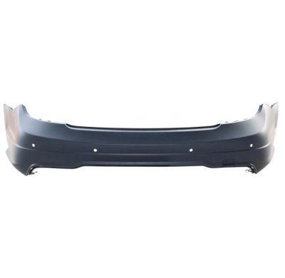 Mercedes C W204 11-*Paragolpes Trasero Para Pintar Con Agujeros Para Sensor Sin Agujeros Para Moldura 4p
