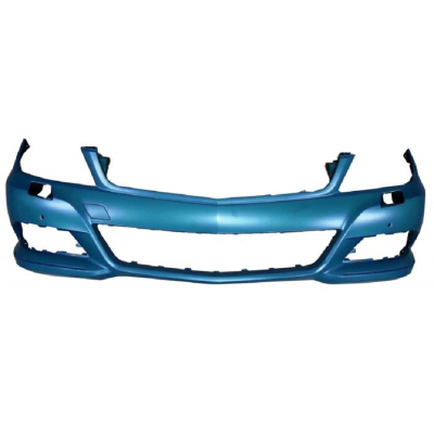 Mercedes C W204 11-*Paragolpes Delantero Para Pintar Con Agujeros Para Lavafaros - Con Agujeros Para Sensor (Elegance/Avantgarde