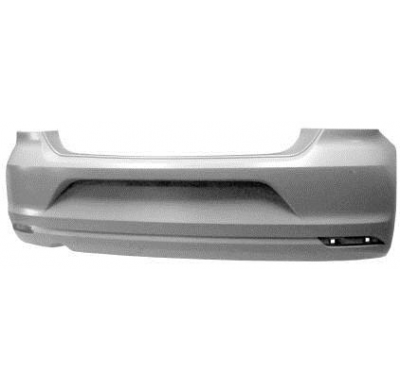 Vw Polo 14-*Paragolpes Trasero Para Pintar Con Agujero Para Escape