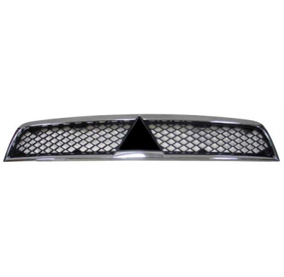 Mitsubishi Lancer 08-*Rejilla Negra Con Borde Cromado Cromado