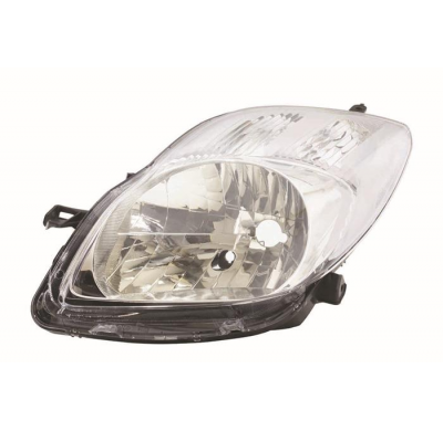 Toyota Yaris 09-*Faro Izq Con Regulacion Manual/Electrica (Interior Cromado) Tipo Valeo