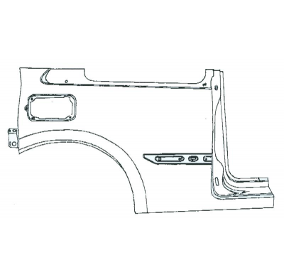 Renault Megane 02-*Aleta Tras Dch 3p