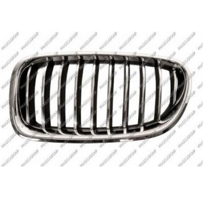 Rejilla Izquierda Cromada-Cromada/Negra - Mod. Luxury Line - Basis Bmw Serie 5 F10 2013->