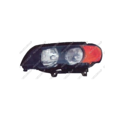 Optica Izq H7+hb3-Elect.-Piol. Ambar-C/Motor