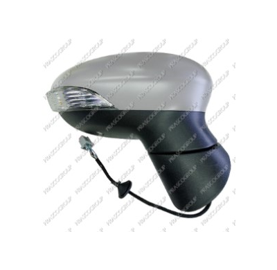 Retrovisor Dch Para Pintar Calefactado Con Sensor De Temperatura Asferico Cromado Con Luz De Cortesia