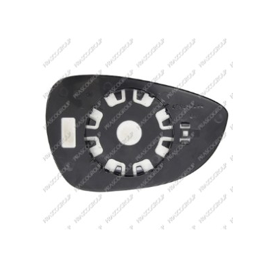 Cristal + Soporte Izq Asferico Cromado  Fiesta 13>