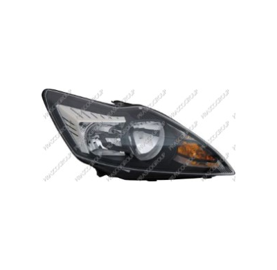 Optica Dcha H7+h1 Ele.-C/Motor-Negra/Cromada