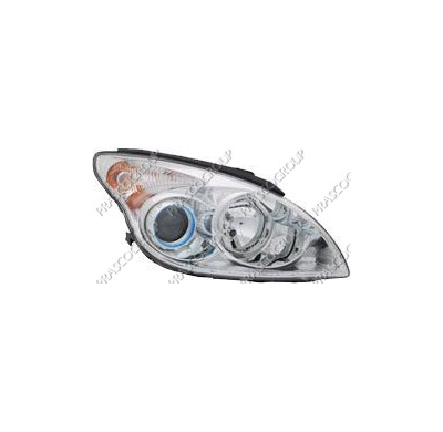 Optica Dcha H1+h7 Electrica-C/Motor-Cromada