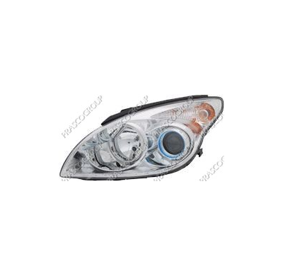 Optica Izda H1+h7 Electrica-C/Motor-Cromada