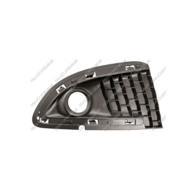 Rejilla Paragolpes Dch  Con Agujero Antiniebla Moldura Gold-P Ypsilon