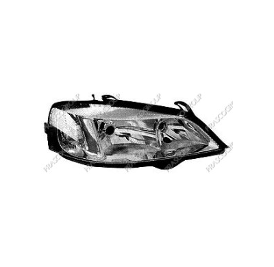 Optica Dch H7+hb3 Astra Elec.C/Mot.98 Parabola Negra