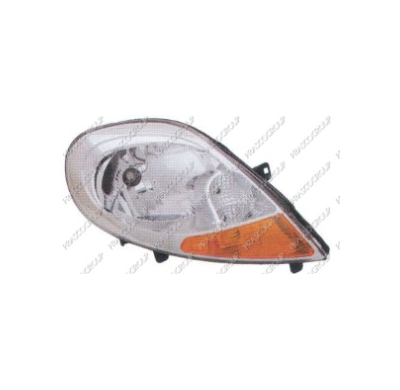 Optica Der H4 Electr.-C/Piloto  Ambar-C/Motor