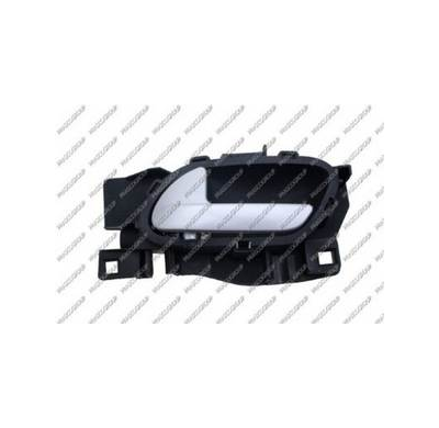 Manecilla Interior Delantera/Trasera Izquierda-Con Palanca Plata-Escudo Negro Peugeot 208 2012->