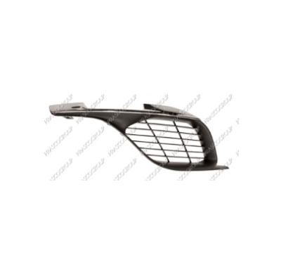 Rejilla Dch Negra Sin Agujero Antiniebla Con Moldura Cromada 308 13