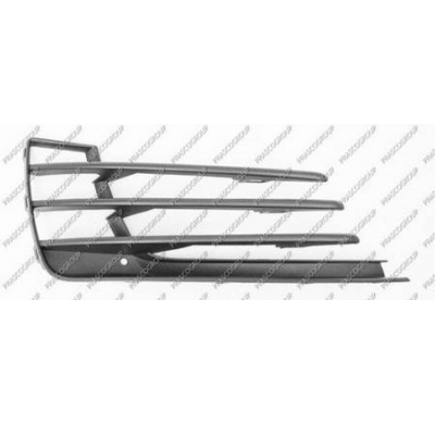 Rejilla Derecha Paragolpes-Granulada-Negra-Abierta Volkswagen Golf Vii Gti 2013->