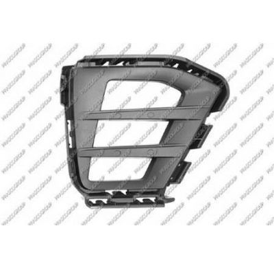 Rejilla Izquierda Paragolpes-Negra-Con Agujeros Antiniebla Volkswagen Golf Vii Gti 2017->