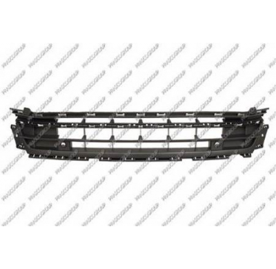 Rejilla Central Paragolpes-Negra-Con Agujeros Sensores Volkswagen Jetta 2015->