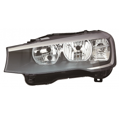 Bmw X3 14-*Faro Izq Electrico Con Motor Interior Negro H7/H7