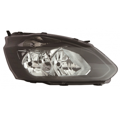 Ford Transit Custom 13-*Faro Dch Con Regulacion Electrica Con Motor Interior Negro H7/H15