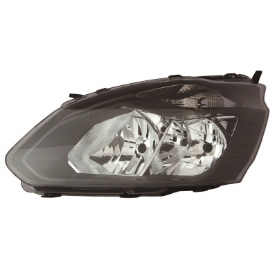 Ford Transit Custom 13-*Faro Izq Con Regulacion Electrica Con Motor Interior Negro H7/H15
