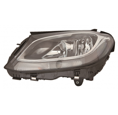 Mercedes C W205 14-*Faro Izq Con Regulacion Electrica Con Motor Interior Negro (H7/H7/Pwy24w/Led)